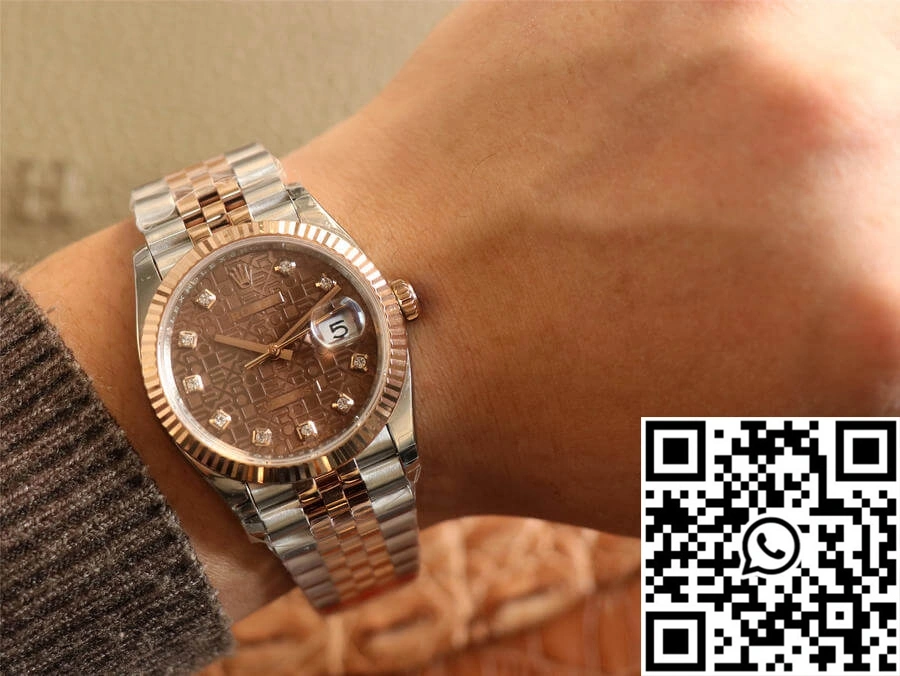 Rolex Datejust M126231-0025 EW Factory Diamond Chocolate Color Dial