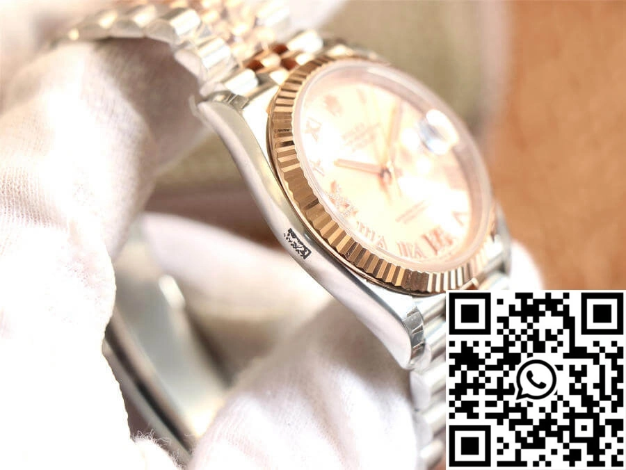 Rolex Datejust M126231-0027 EW Factory Diamonds Rose Gold Dial