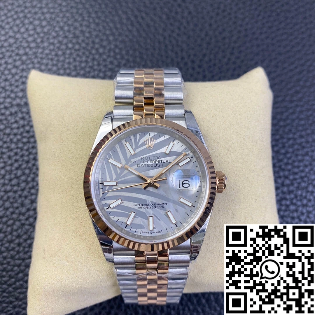 Rolex Datejust M126231-0031 EW Factory Silver Palm Leaf Pattern Dial