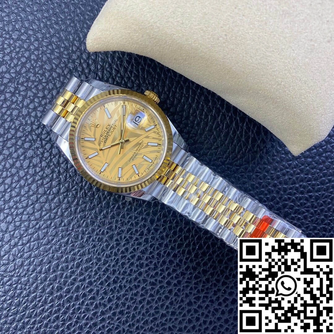 Rolex Datejust M126233-0037 EW Factory Golden Palm Leaf Pattern Dial
