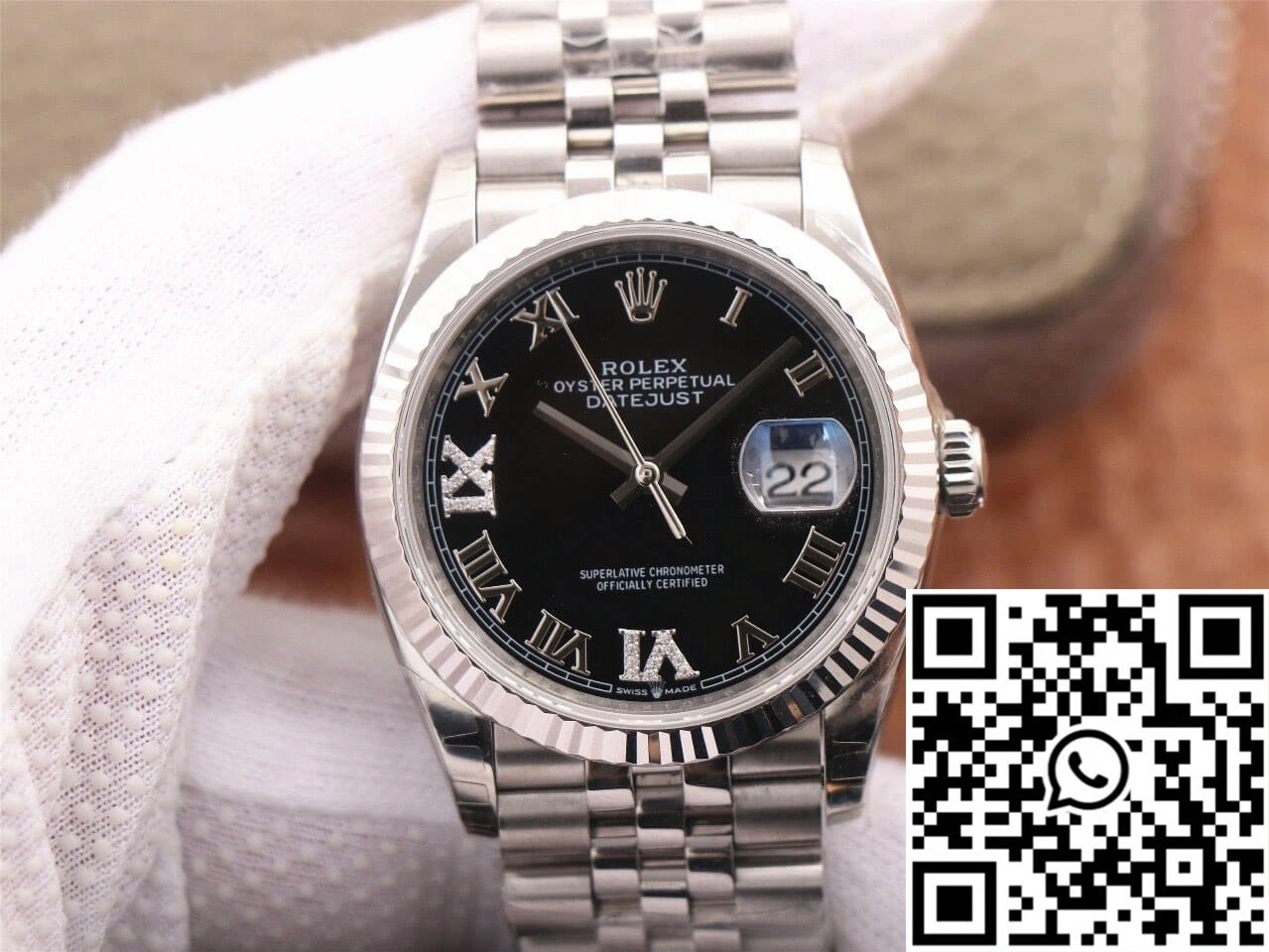 Rolex Datejust M126233 EW Factory Black Diamond-set Dial