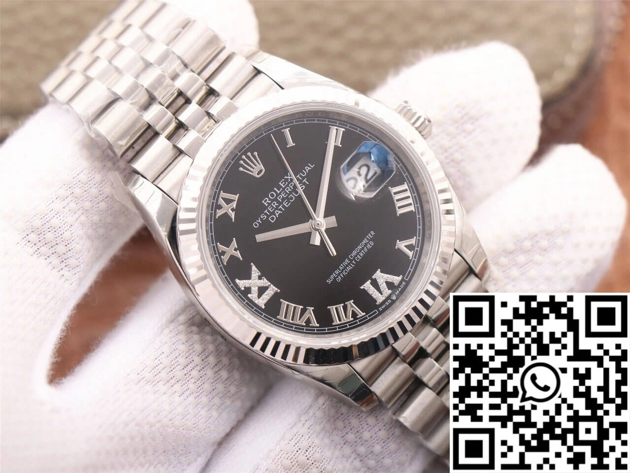 Rolex Datejust M126233 EW Factory Black Diamond-set Dial