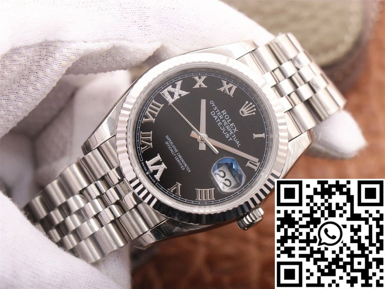 Rolex Datejust M126233 EW Factory Black Diamond-set Dial