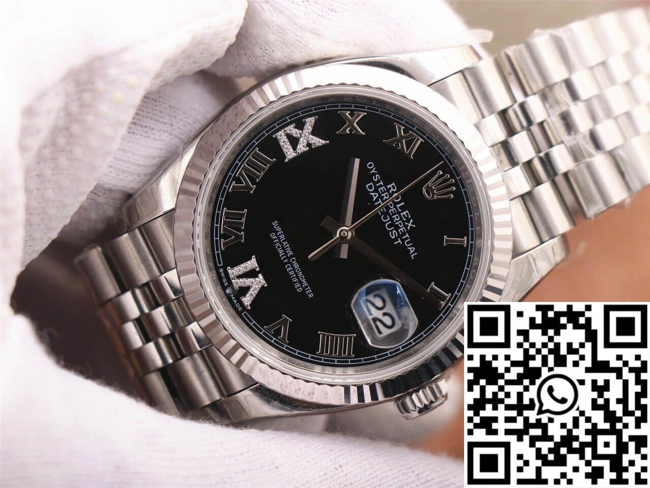 Rolex Datejust M126233 EW Factory Black Diamond-set Dial