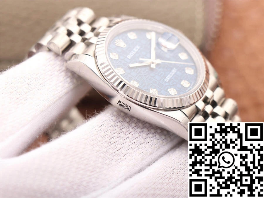 Rolex Datejust M126234-0011 36MM EW Factory Diamond-Studded Blue Dial