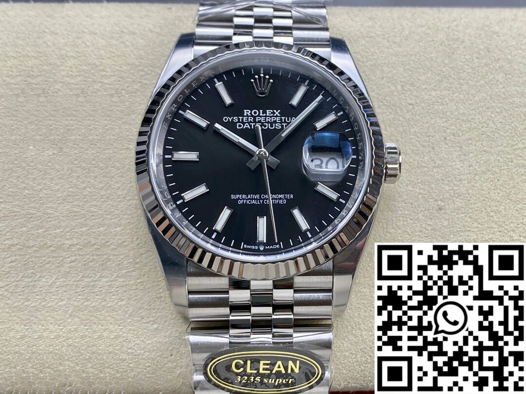 Rolex Datejust M126234-0015 36MM Clean Factory Black Dial