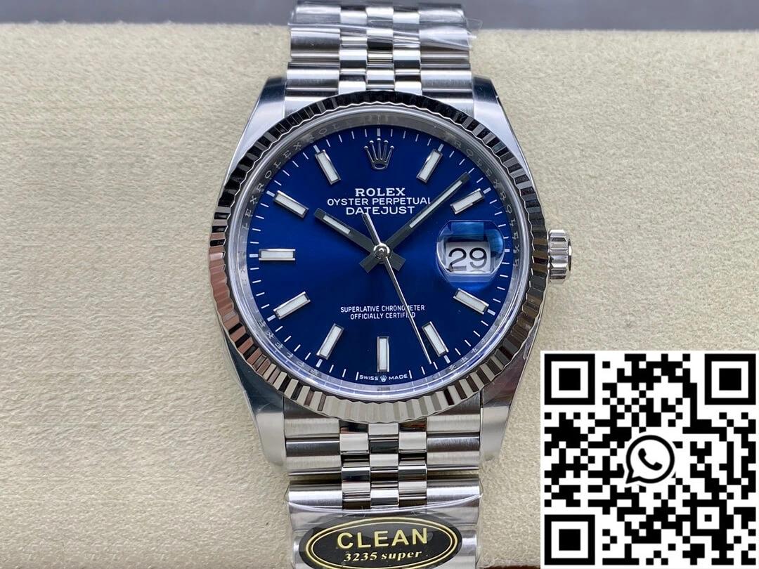 Rolex Datejust M126234-0017 36MM Clean Factory Blue Dial
