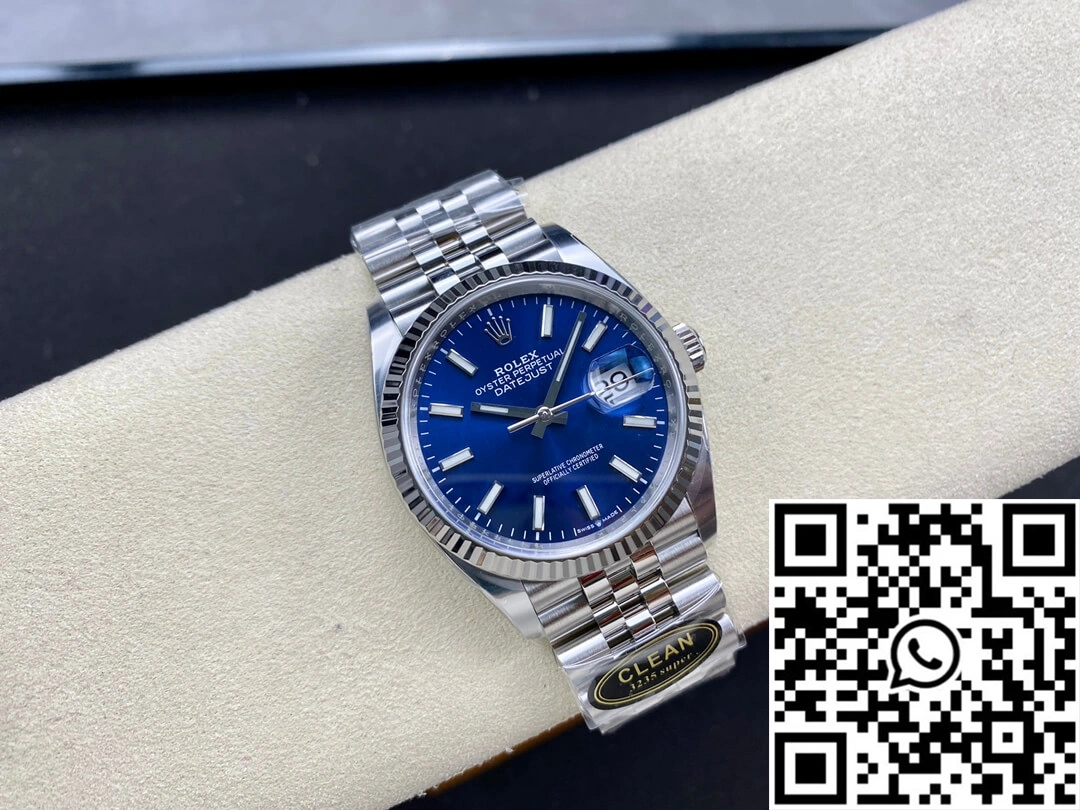 Rolex Datejust M126234-0017 36MM Clean Factory Blue Dial