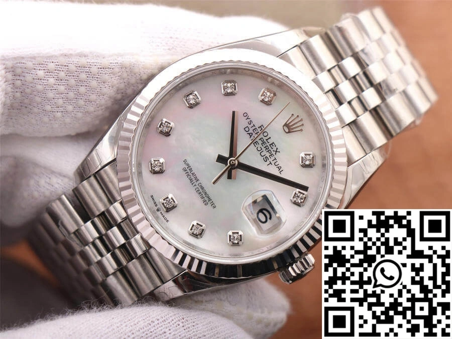 Rolex Datejust M126234-0019 EW Factory White Mother-Of-Pearl Dial