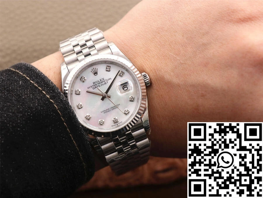 Rolex Datejust M126234-0019 EW Factory White Mother-Of-Pearl Dial