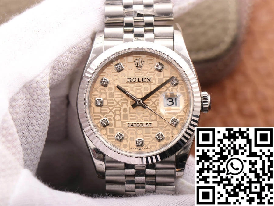 Rolex Datejust M126234-0023 36MM EW Factory Diamond-Studded Dial