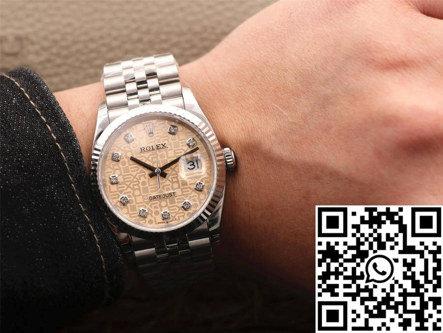 Rolex Datejust M126234-0023 36MM EW Factory Diamond-Studded Dial