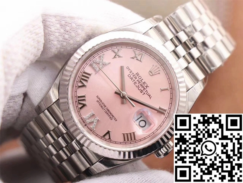 Rolex Datejust M126234-0031 EW Factory Pink Dial