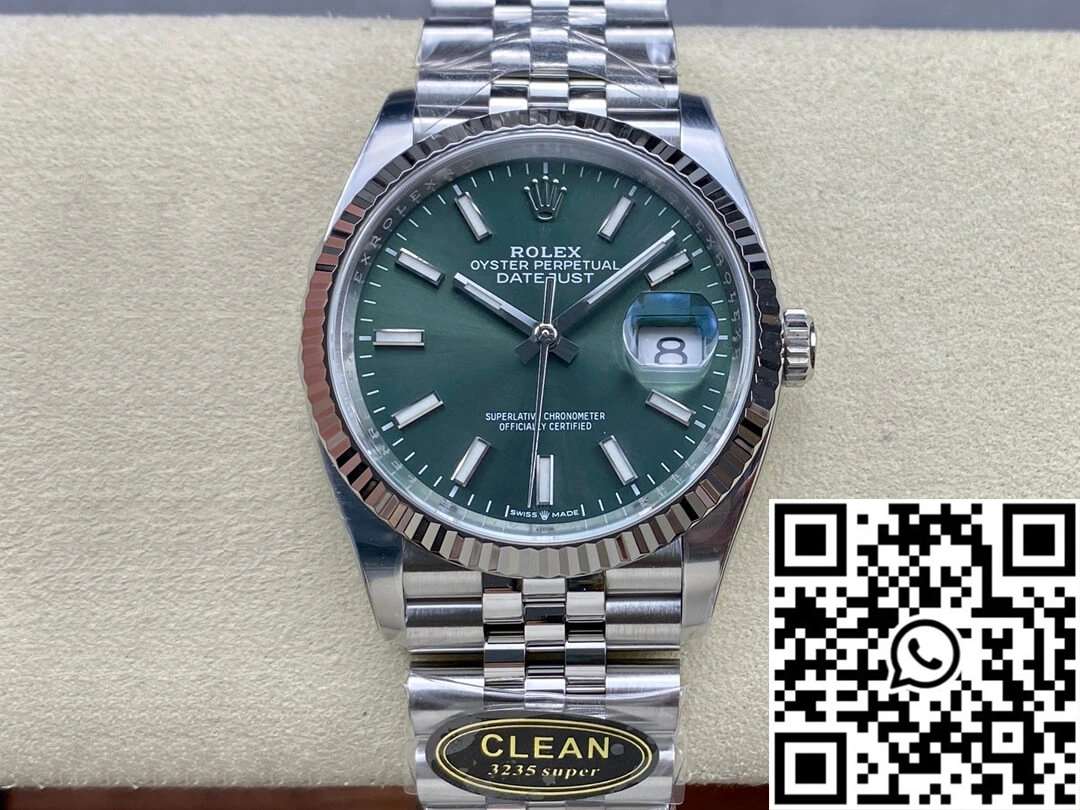Rolex Datejust M126234-0051 36MM Clean Factory Green Dial