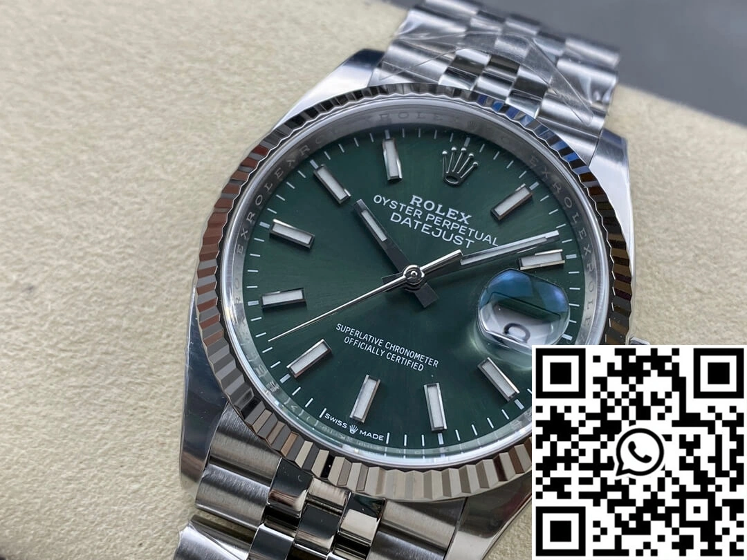 Rolex Datejust M126234-0051 36MM Clean Factory Green Dial