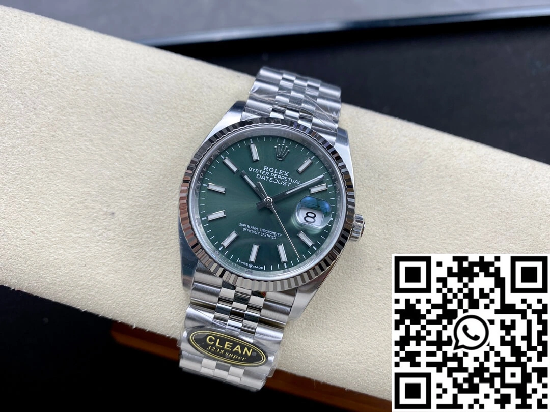 Rolex Datejust M126234-0051 36MM Clean Factory Green Dial