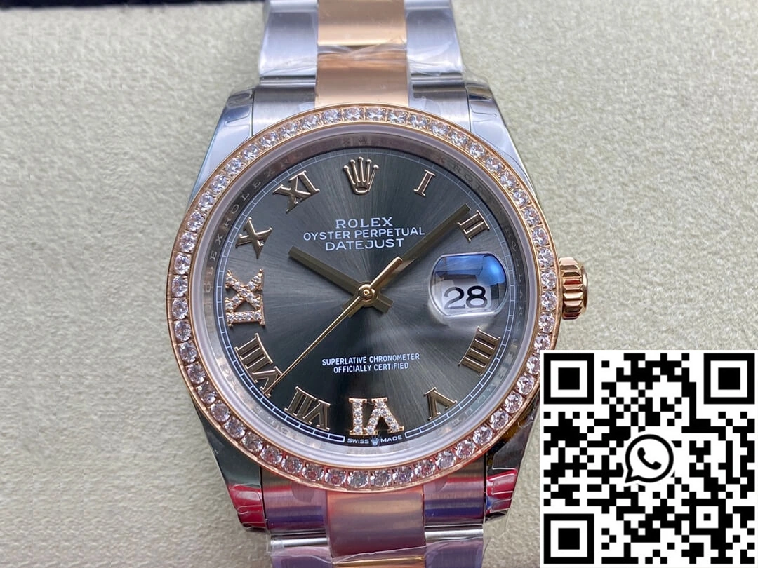 Rolex Datejust M126281RBR-0012 EW Factory Diamond-set Bezel