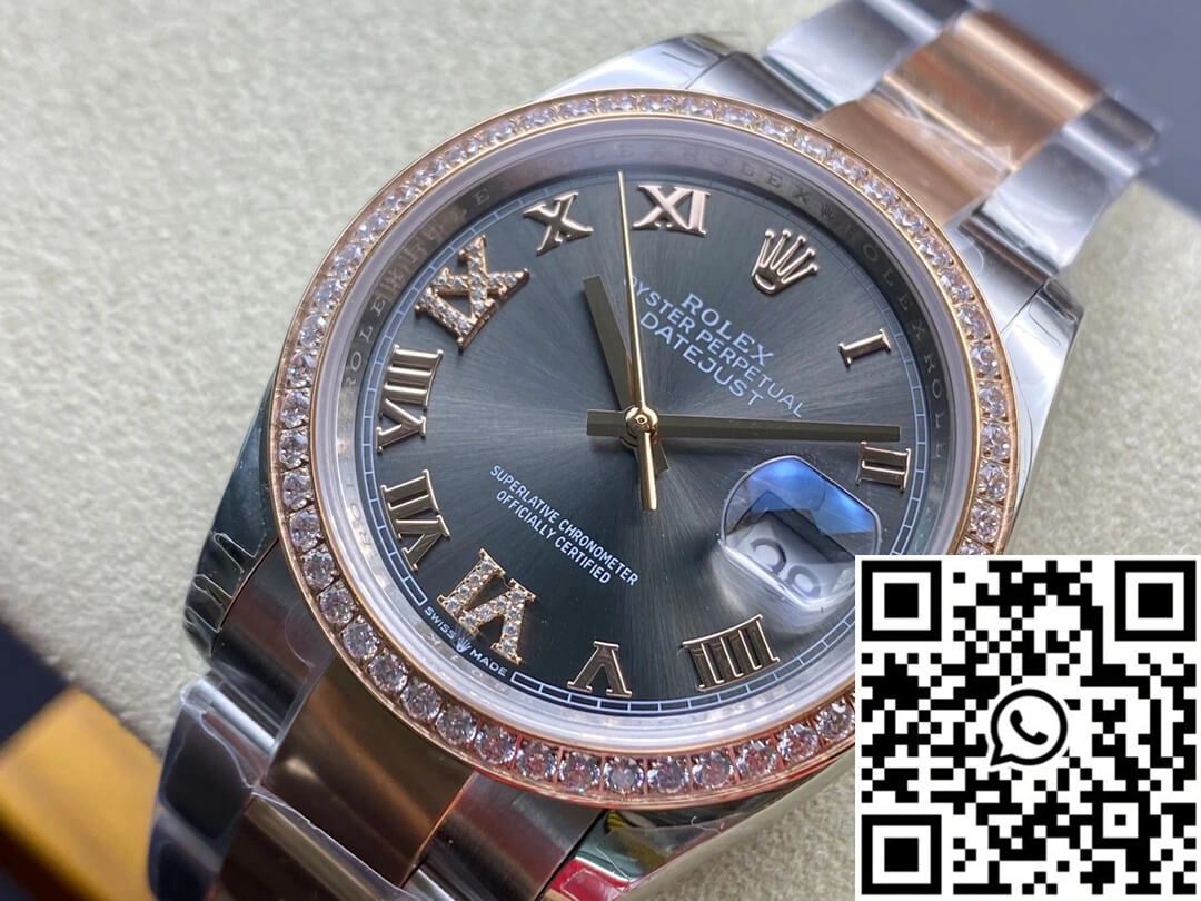 Rolex Datejust M126281RBR-0012 EW Factory Diamond-set Bezel