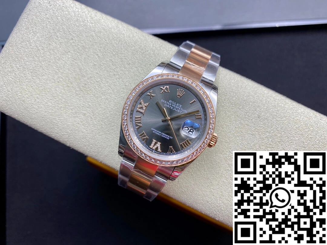 Rolex Datejust M126281RBR-0012 EW Factory Diamond-set Bezel