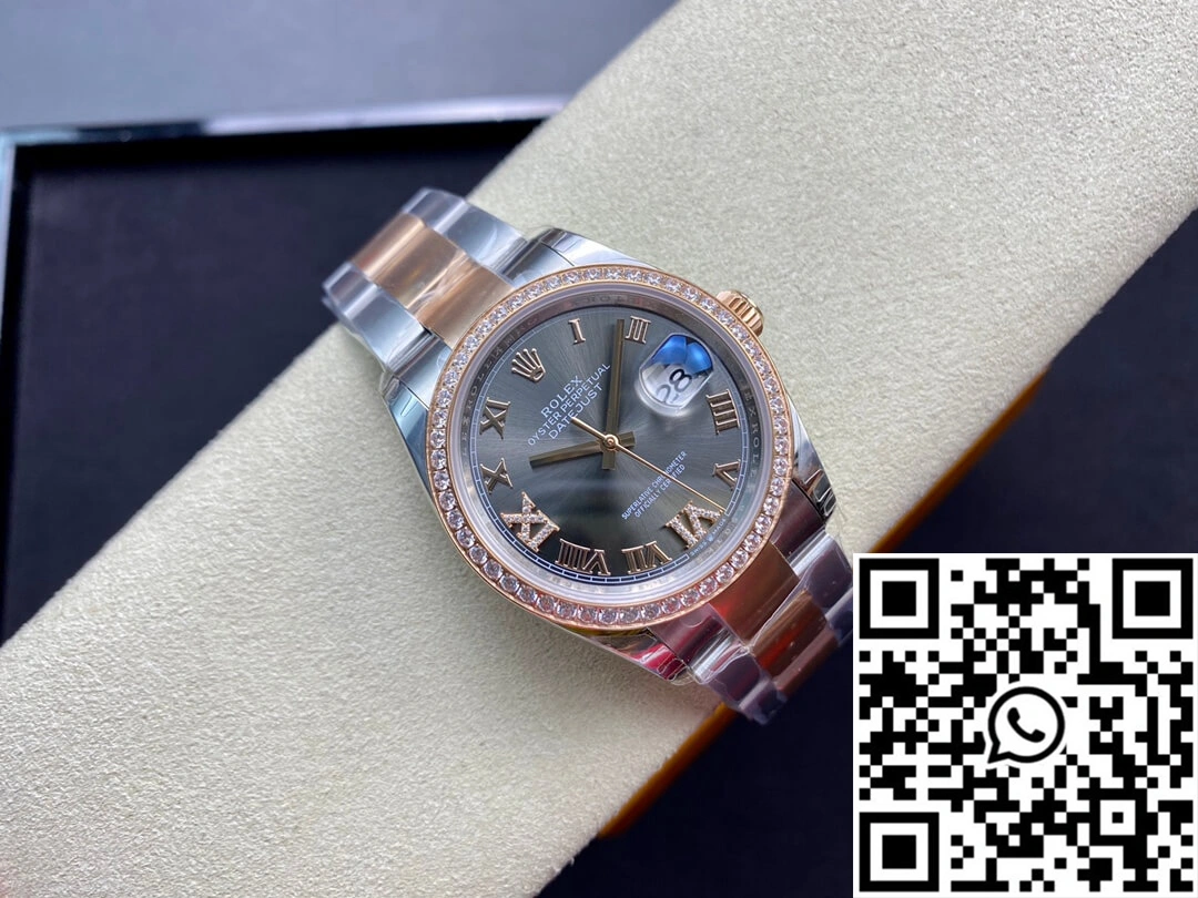 Rolex Datejust M126281RBR-0012 EW Factory Diamond-set Bezel