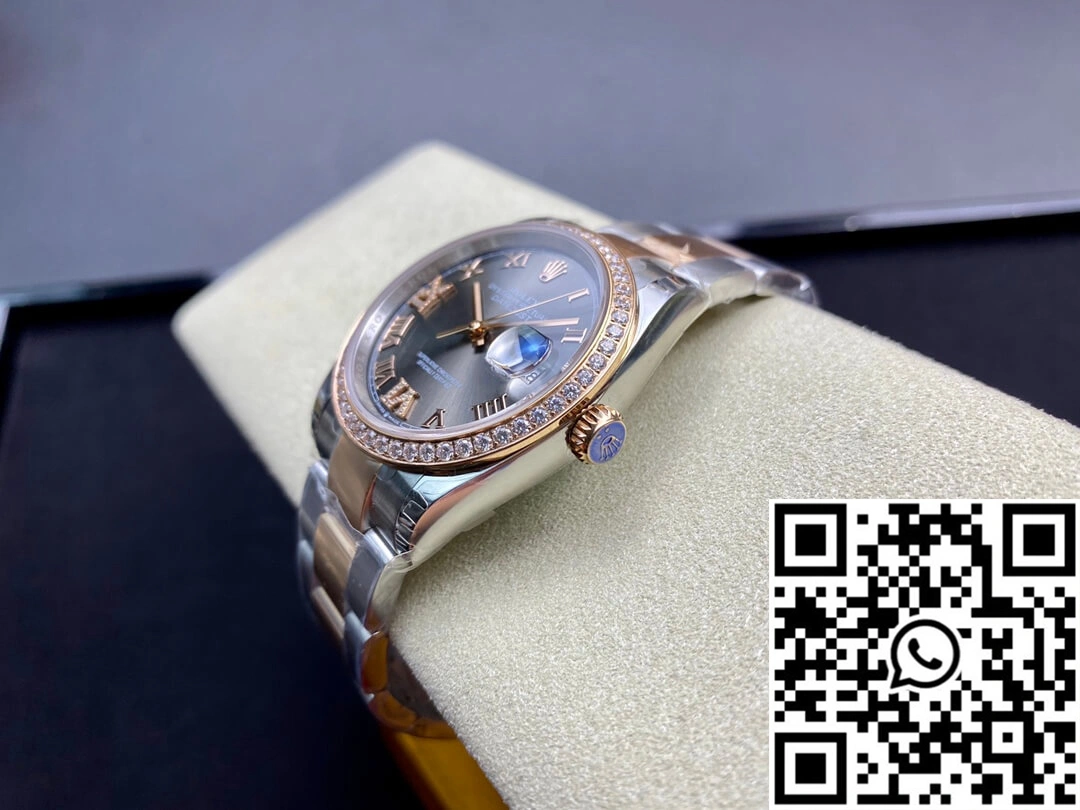 Rolex Datejust M126281RBR-0012 EW Factory Diamond-set Bezel