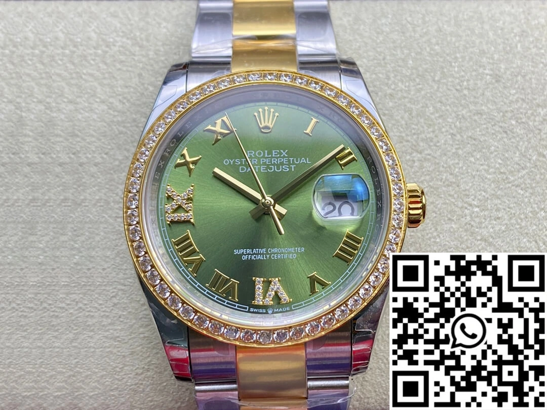 Rolex Datejust M126283RBR-0012 EW Factory Diamond-set Bezel