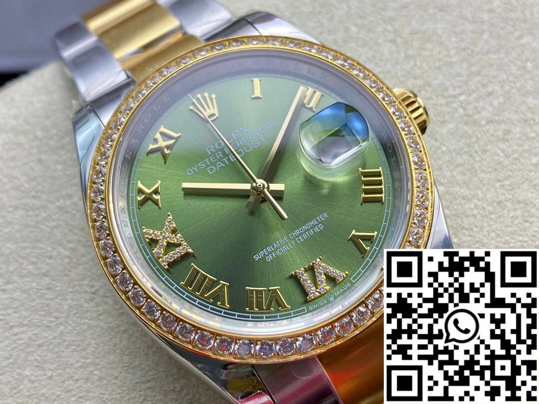 Rolex Datejust M126283RBR-0012 EW Factory Diamond-set Bezel