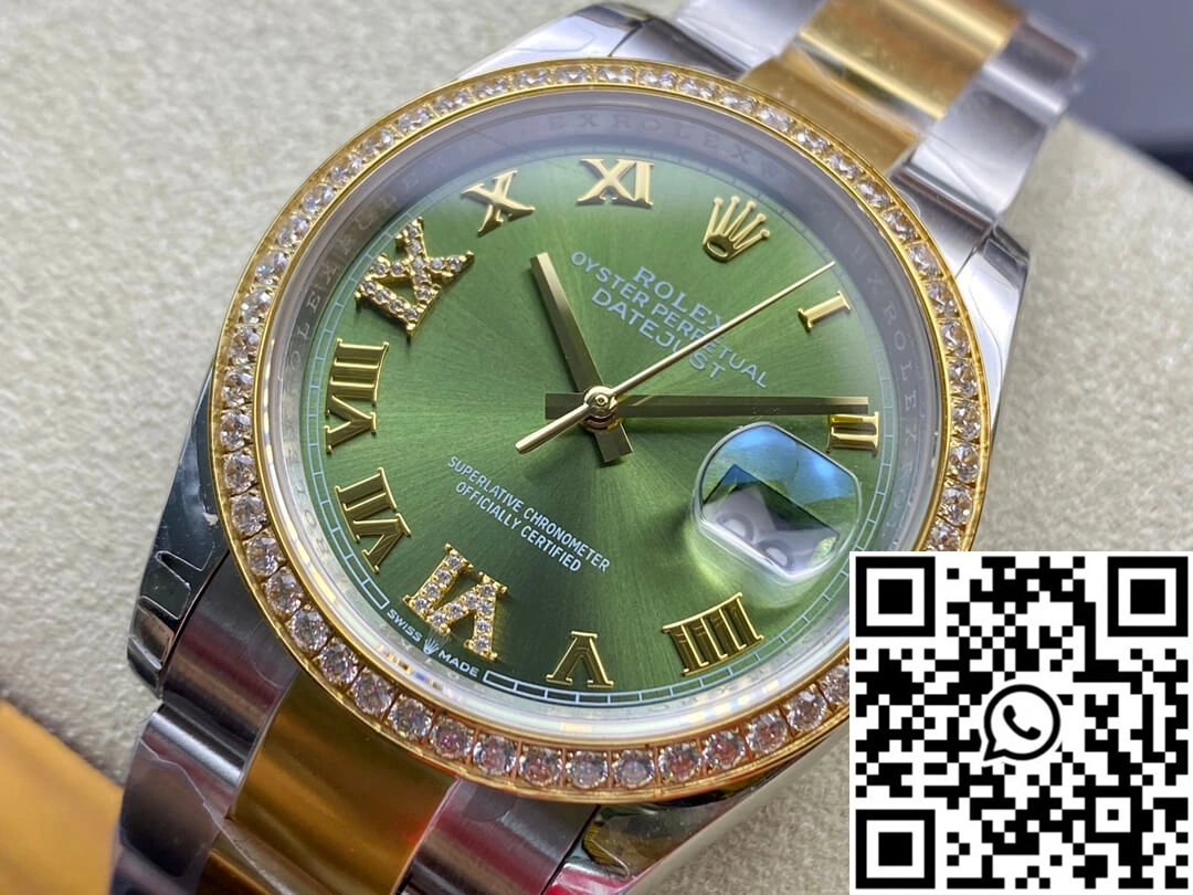 Rolex Datejust M126283RBR-0012 EW Factory Diamond-set Bezel