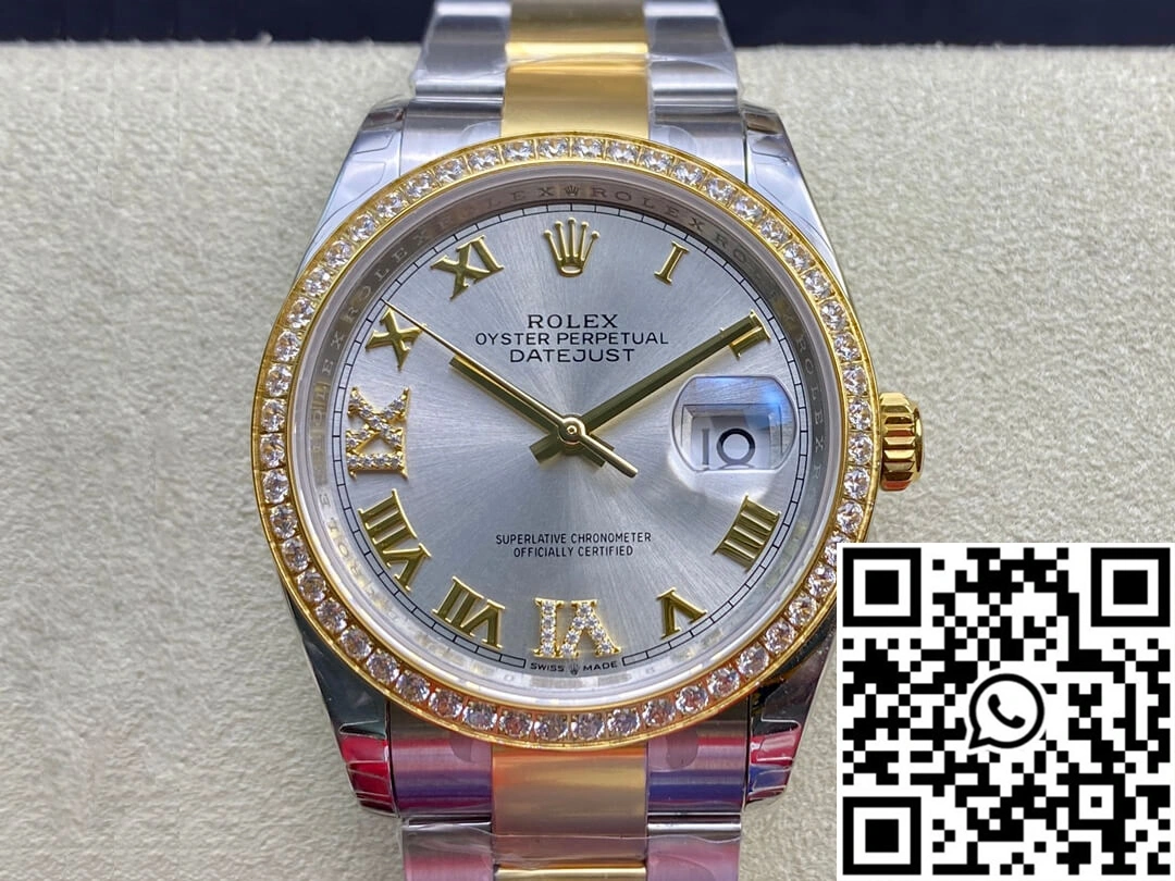 Rolex Datejust M126283RBR-0018 EW Factory Diamond-set Bezel