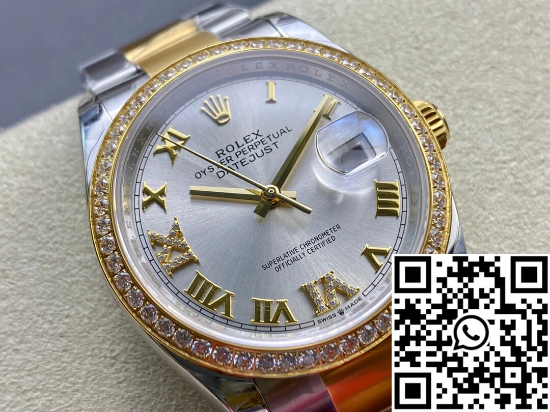 Rolex Datejust M126283RBR-0018 EW Factory Diamond-set Bezel