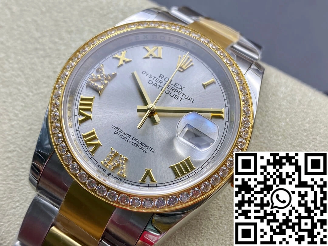 Rolex Datejust M126283RBR-0018 EW Factory Diamond-set Bezel