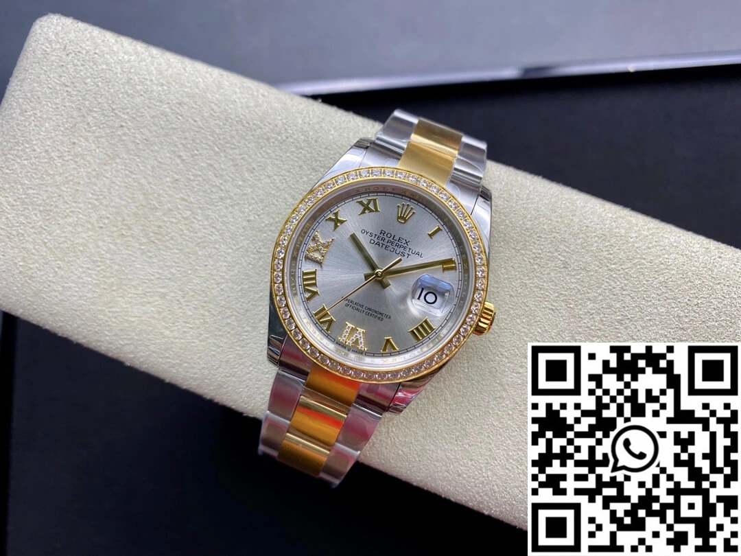 Rolex Datejust M126283RBR-0018 EW Factory Diamond-set Bezel