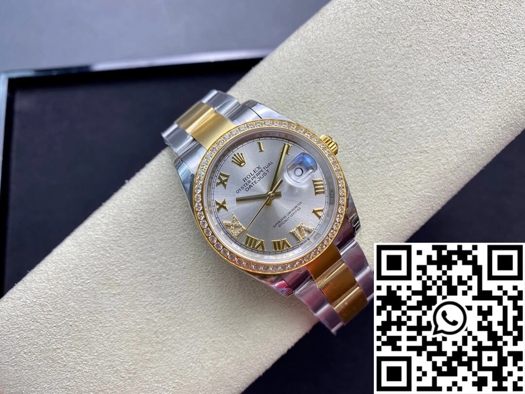 Rolex Datejust M126283RBR-0018 EW Factory Diamond-set Bezel