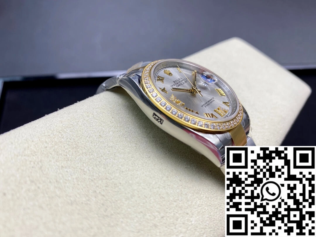 Rolex Datejust M126283RBR-0018 EW Factory Diamond-set Bezel