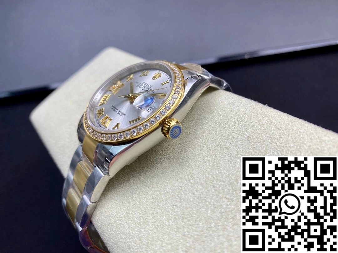 Rolex Datejust M126283RBR-0018 EW Factory Diamond-set Bezel
