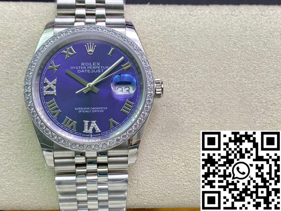 Rolex Datejust M126284RBR-0013 EW Factory Diamond-set Bezel