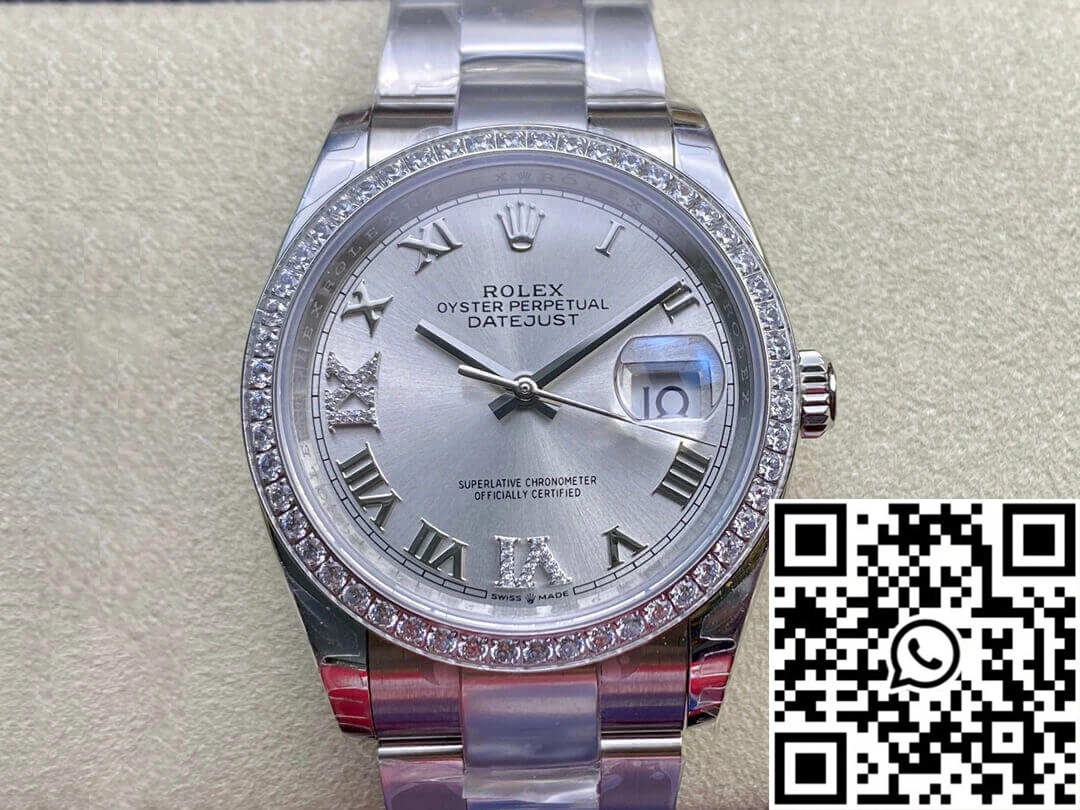 Rolex Datejust M126284RBR-0022 EW Factory Diamond-set Bezel