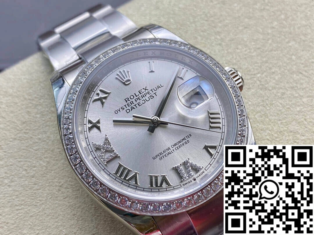 Rolex Datejust M126284RBR-0022 EW Factory Diamond-set Bezel