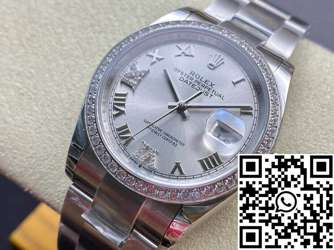 Rolex Datejust M126284RBR-0022 EW Factory Diamond-set Bezel
