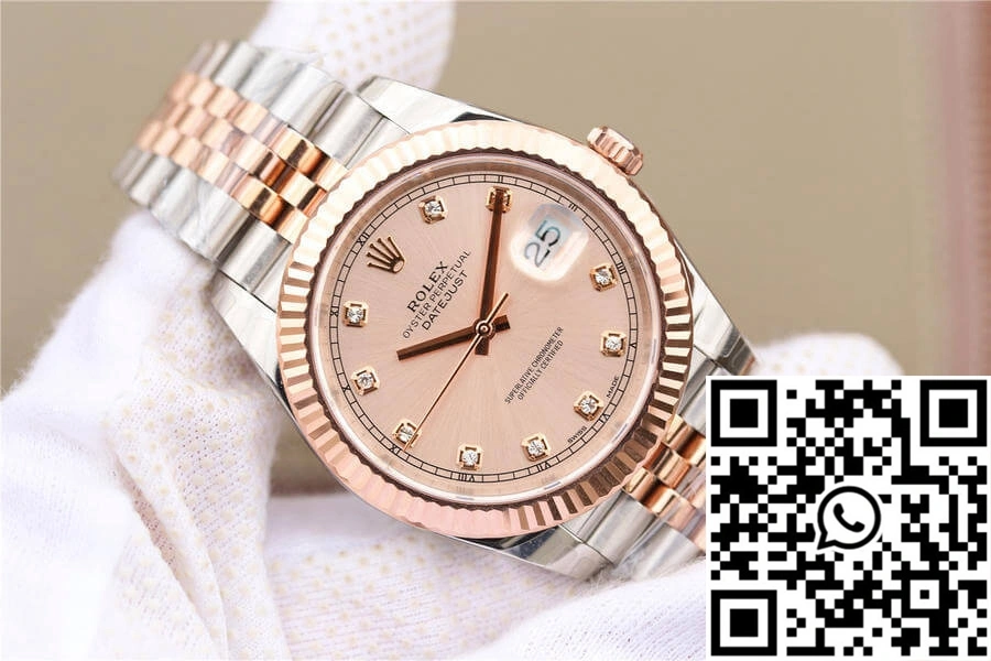 Rolex Datejust M126331-0008 EW Factory Rose Gold Sundust Dial
