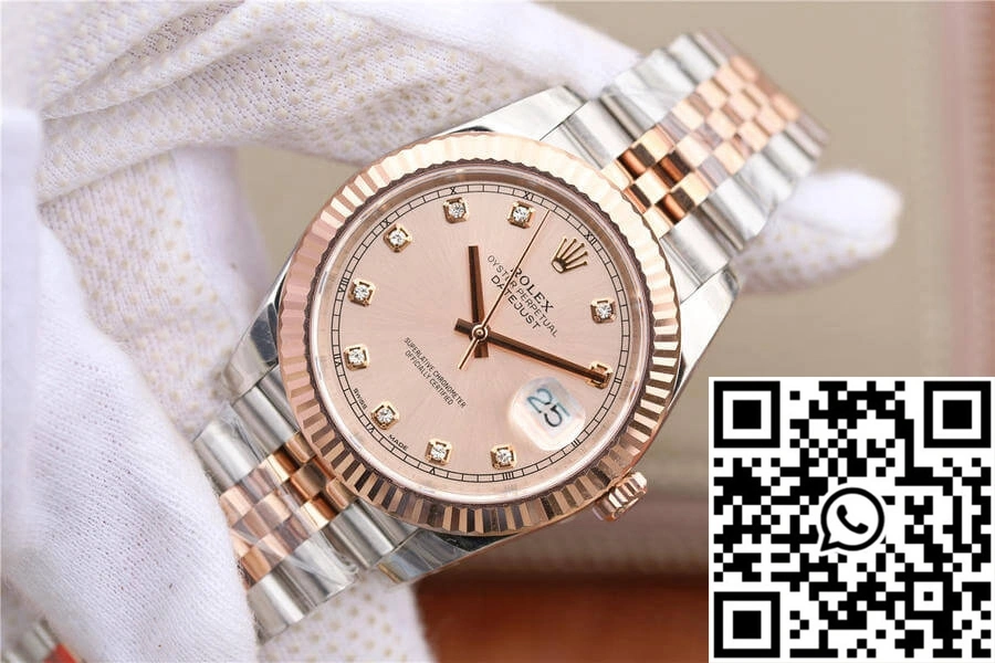 Rolex Datejust M126331-0008 EW Factory Rose Gold Sundust Dial