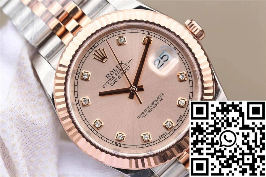 Rolex Datejust M126331-0008 EW Factory Rose Gold Sundust Dial