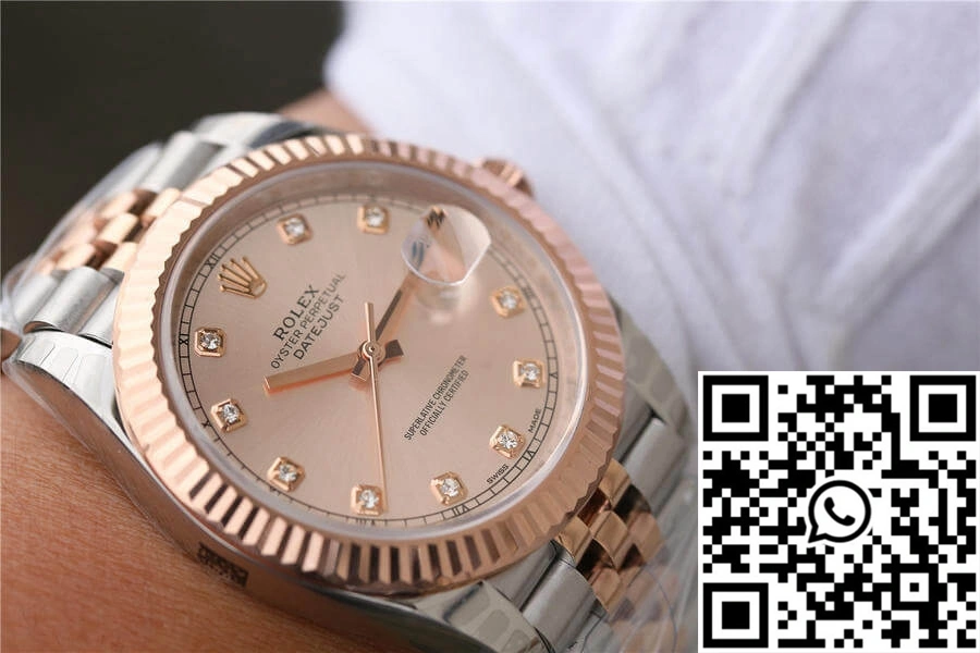 Rolex Datejust M126331-0008 EW Factory Rose Gold Sundust Dial