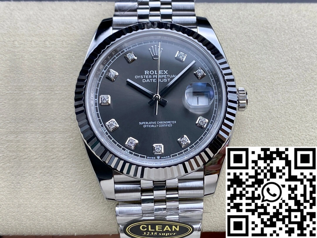 Rolex Datejust M126334-0006 Clean Factory Diamond Gray Dial