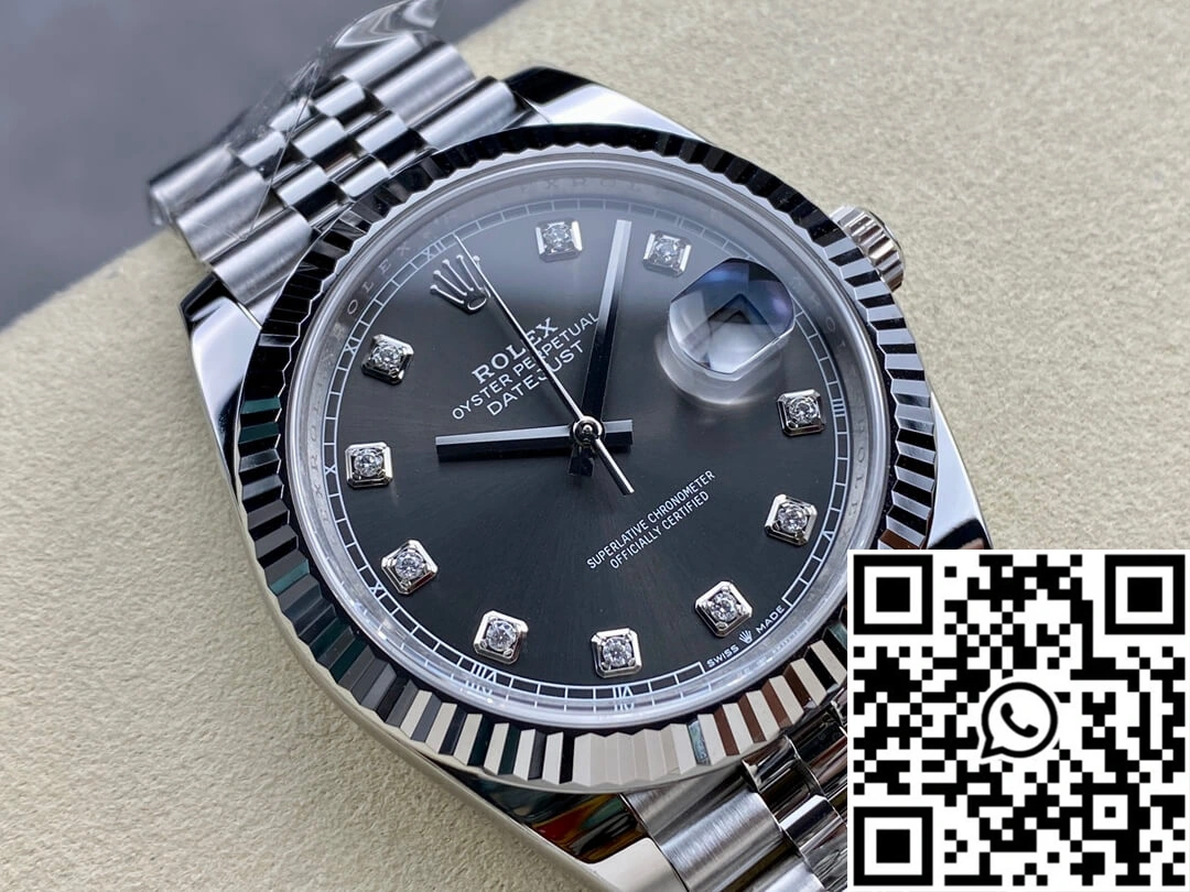 Rolex Datejust M126334-0006 Clean Factory Diamond Gray Dial