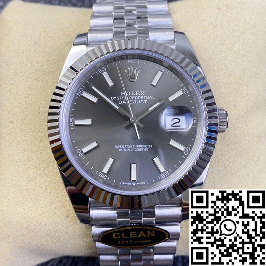 Rolex Datejust M126334-0014 Clean Factory Grey Dial 904L Stainless Steel