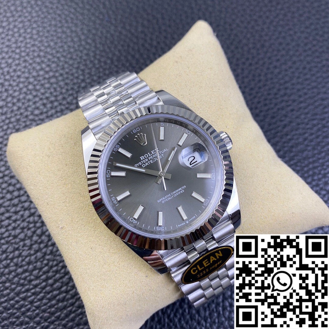 Rolex Datejust M126334-0014 Clean Factory Grey Dial 904L Stainless Steel
