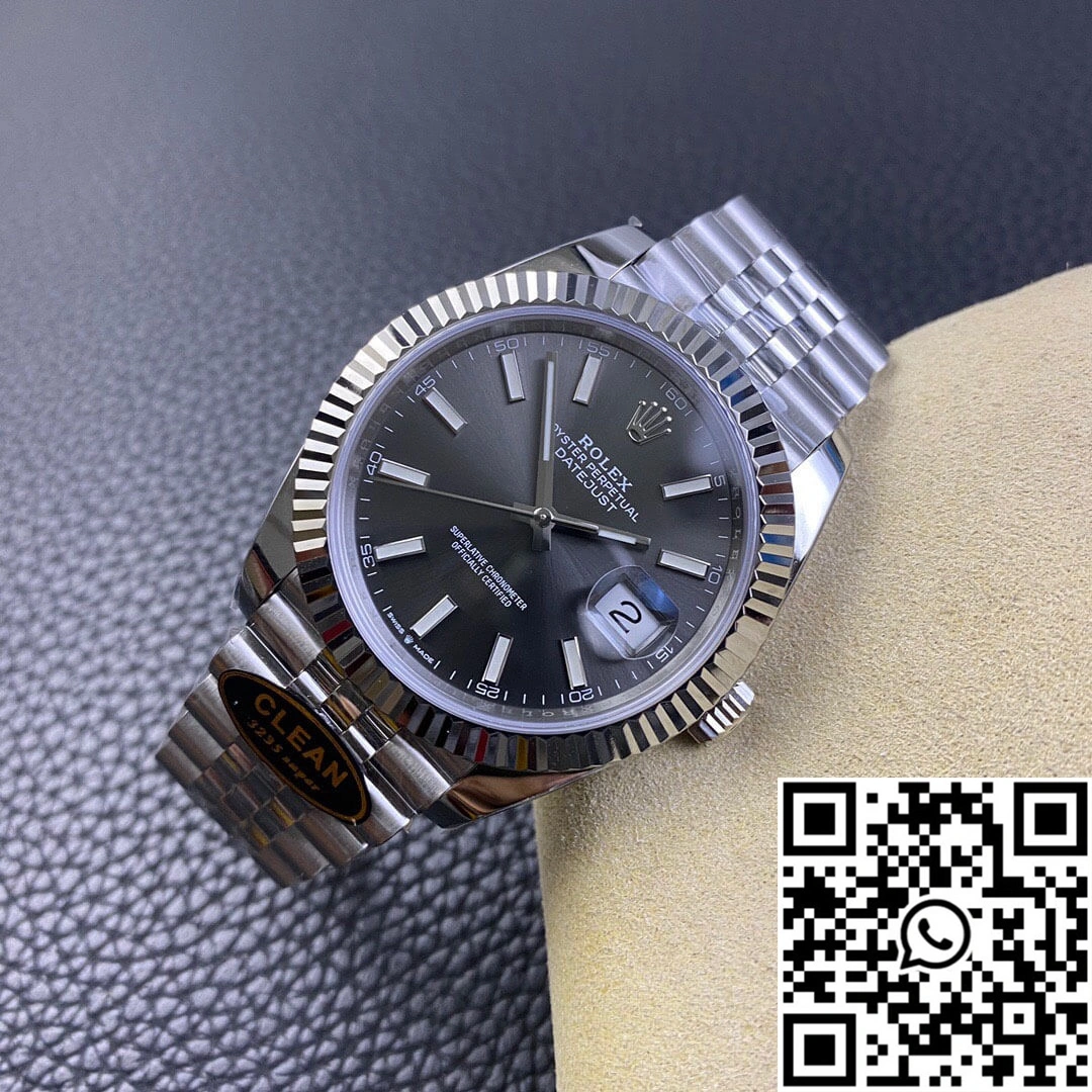 Rolex Datejust M126334-0014 Clean Factory Grey Dial 904L Stainless Steel