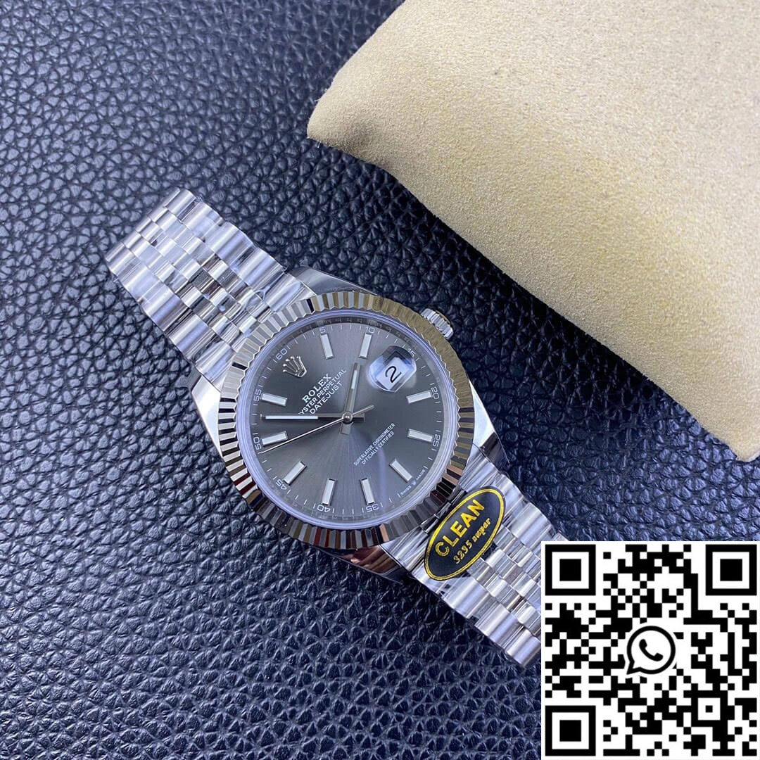 Rolex Datejust M126334-0014 Clean Factory Grey Dial 904L Stainless Steel