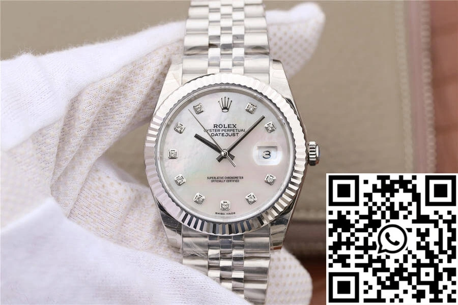 Rolex Datejust M126334-0020 EW Factory White Mother-Of-Pearl Dial